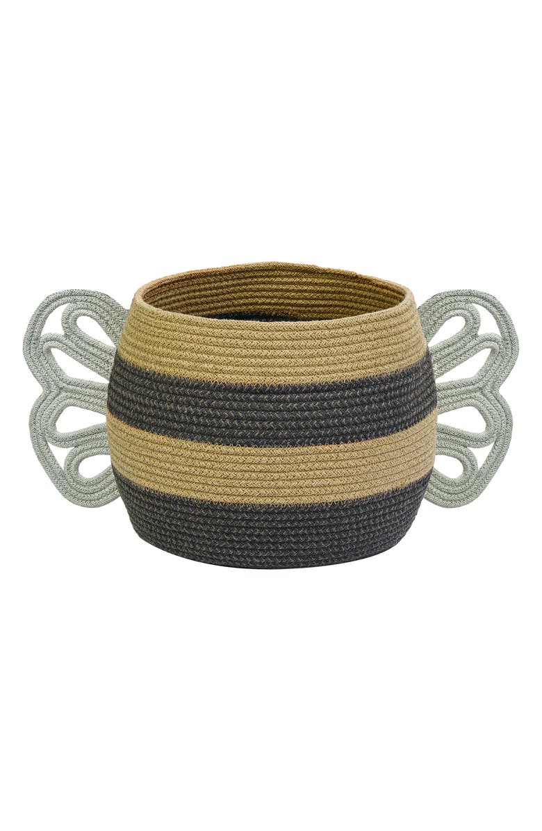 Lorena Canals Mama Bee Basket, Alternate, color, Black