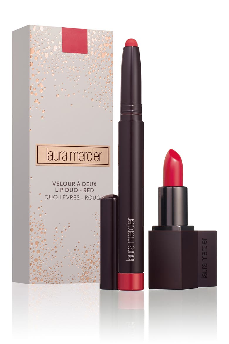 Velour a Deux Lip Duo, Main, color, RED
