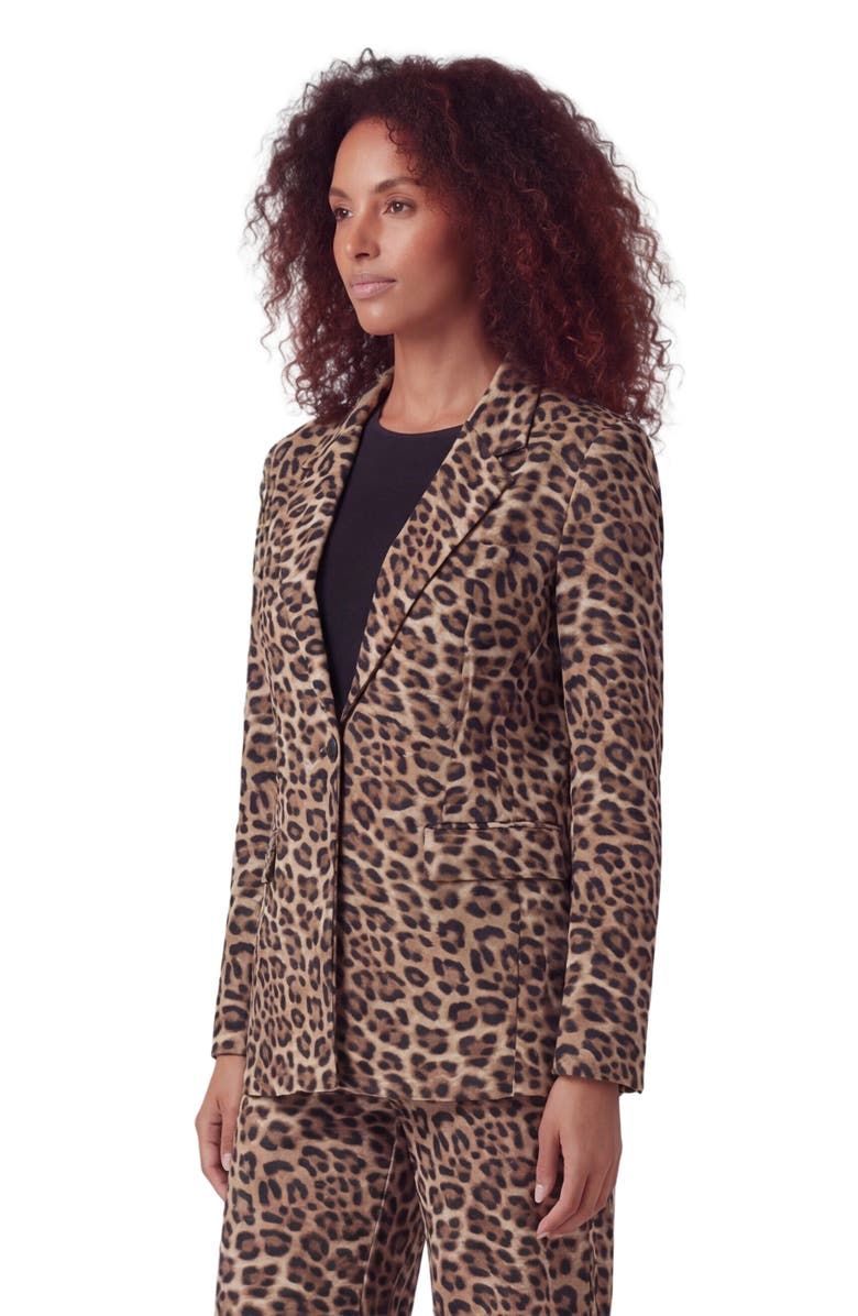 Lords of Harlech Leopard Womens Tailored Blazer, Alternate, color, Leopard Brown