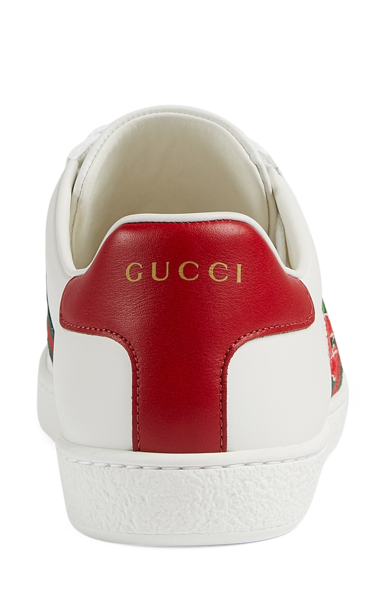 Gucci New Ace GG Cherry Sneaker, Alternate, color, 