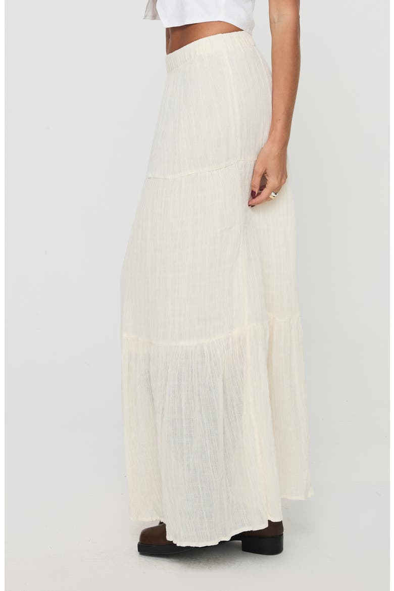 Gilchrist Low Rise Tiered Maxi Skirt, Alternate, color, IVORY LOW IMPACT