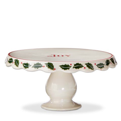 Tis The Season Cake Plate Serveware for Holiday Celebrations