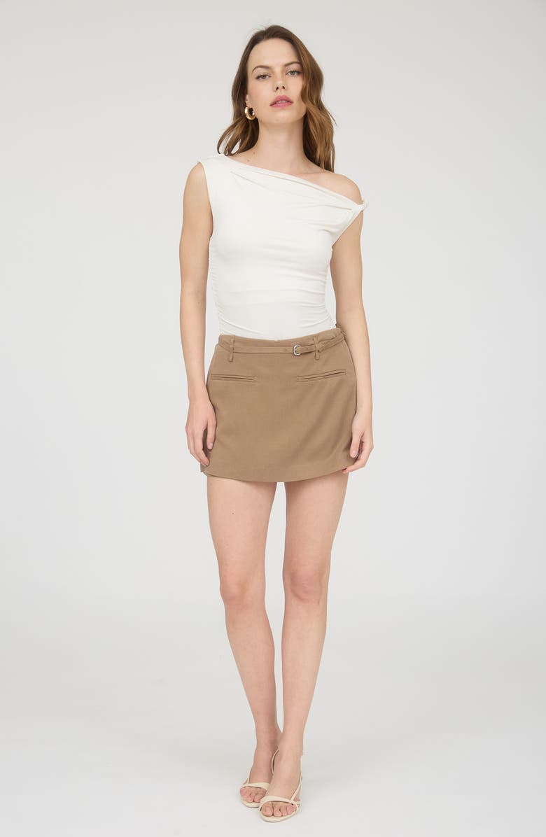Blu Pepper One-Shoulder Top, Alternate, color, Ivory