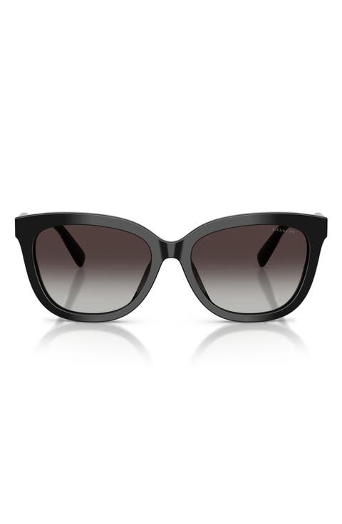 56mm Gradient Square Sunglasses