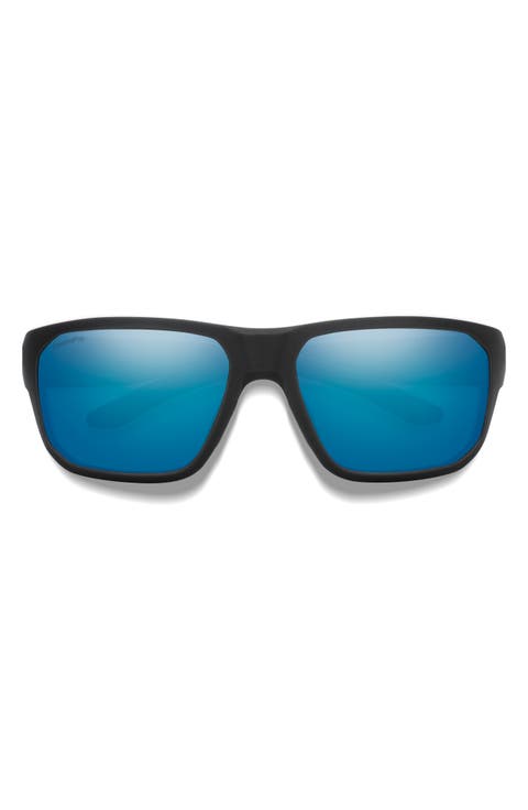 Arvo 61mm ChromaPop™ Polarized Wraparound Sunglasses