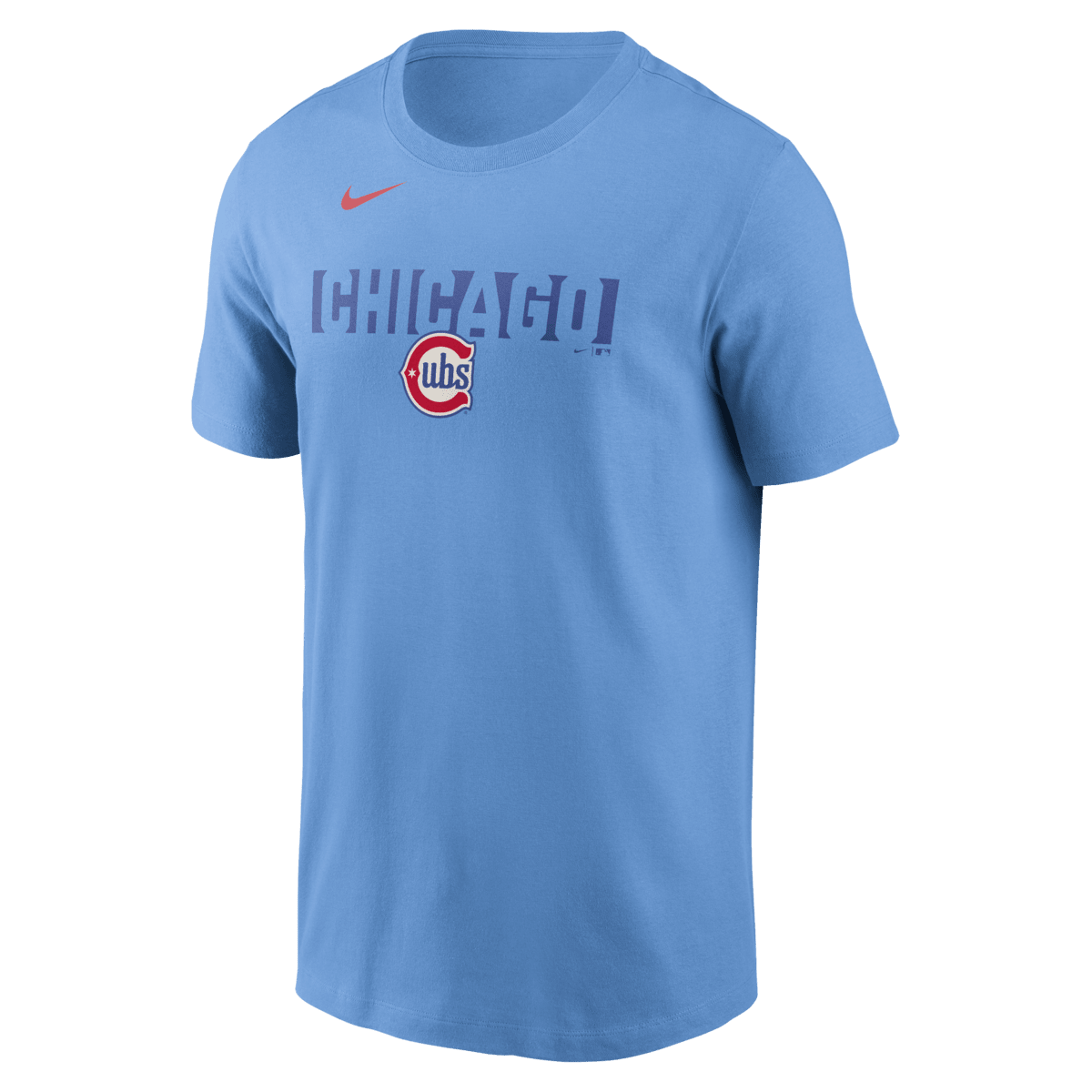 Men's Nike Light Blue Chicago Cubs Alternate T-Shirt - image 2