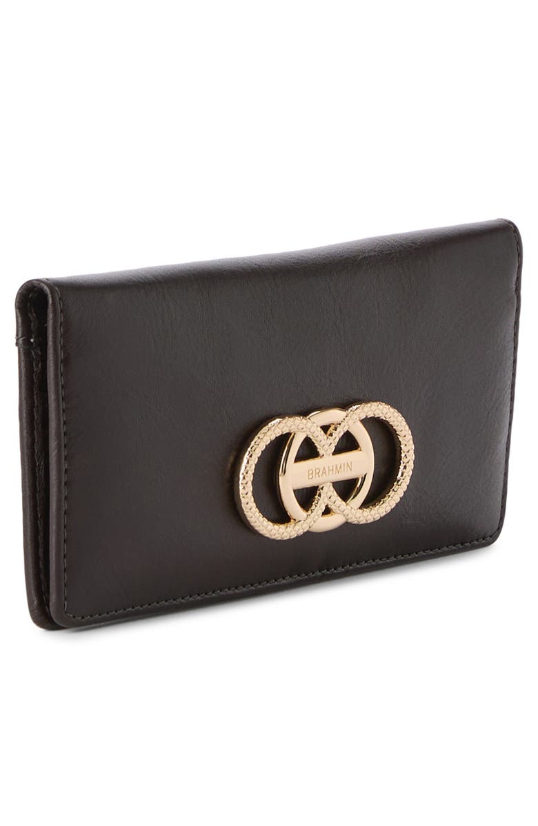 Brahmin Ady Leather Wallet, Alternate, color, Chocolate Deveron