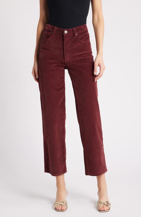 Women's Corduroy High-Waisted Pants & Leggings