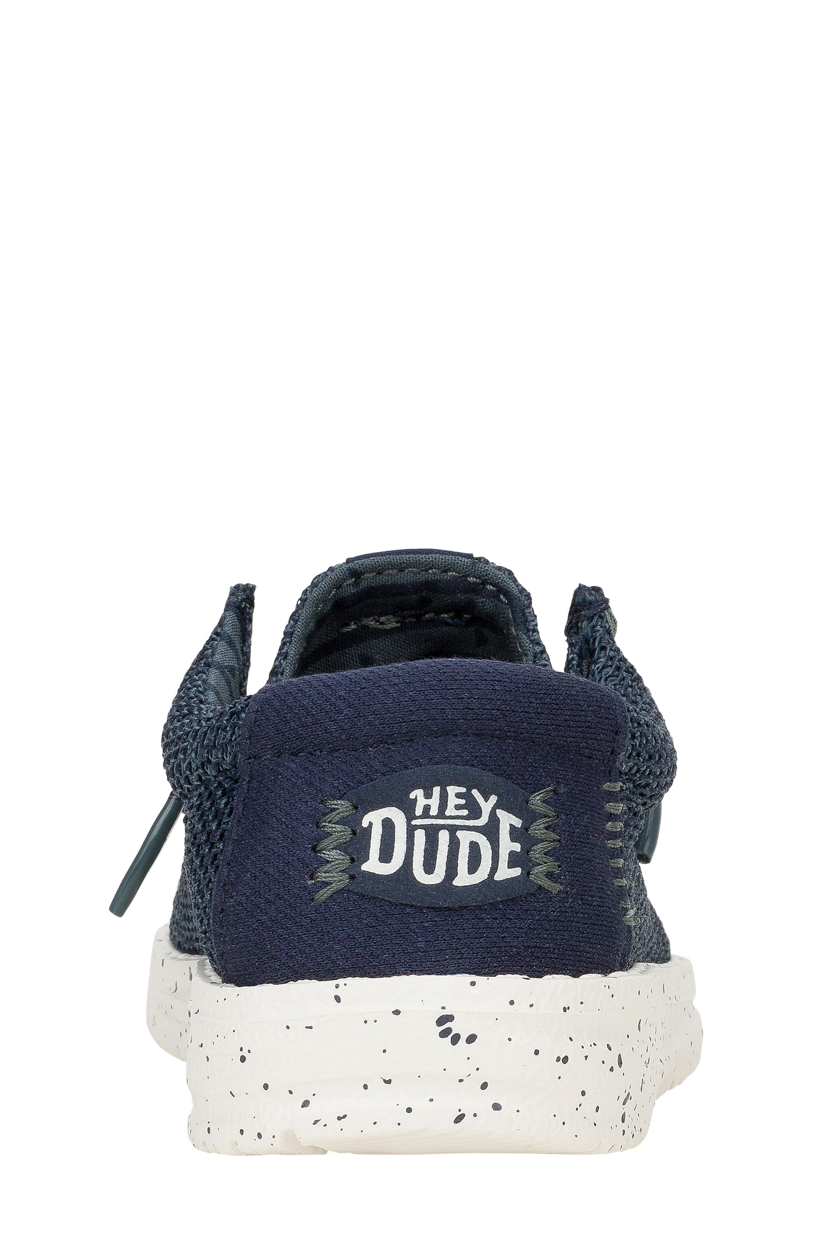 Hey Dude Kids' Wally Stretch Sox Slip-On, Alternate, color, Navy