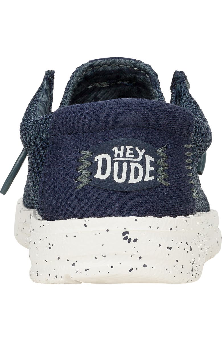 Hey Dude Kids' Wally Stretch Sox Slip-On, Alternate, color, Navy