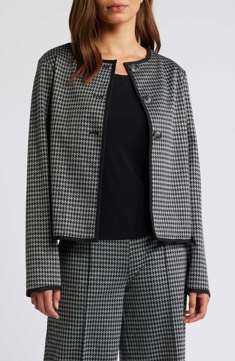 Masai Copenhagen Juanta Houndstooth Check Jacket, Main, color, 
