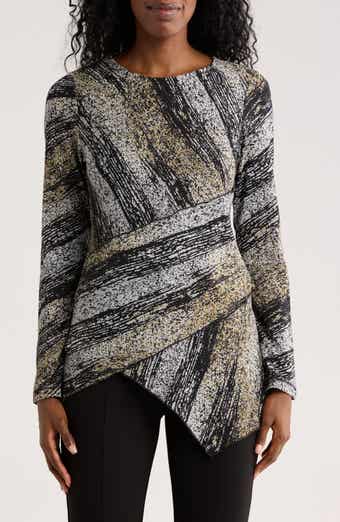 PATRIZIA LUCA Asymmetric Stripe Tunic