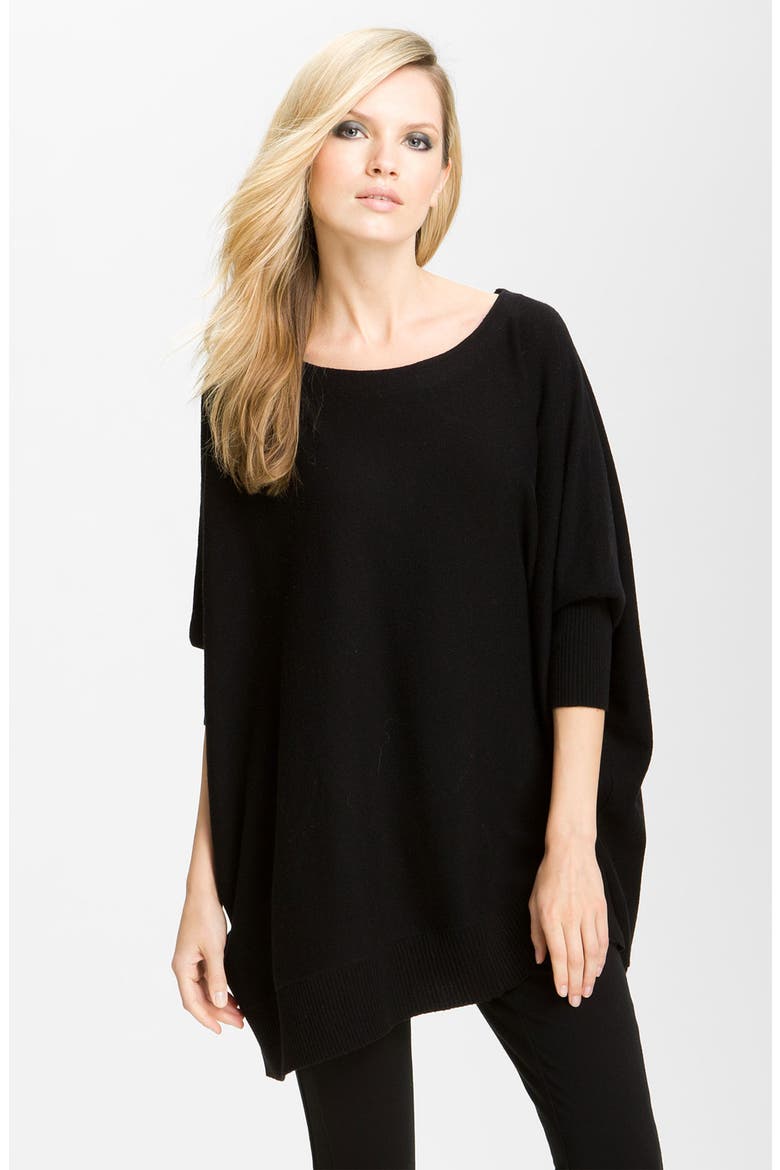 'Ahiga Bis' Oversized Dolman Sweater, Main, color, BLACK
