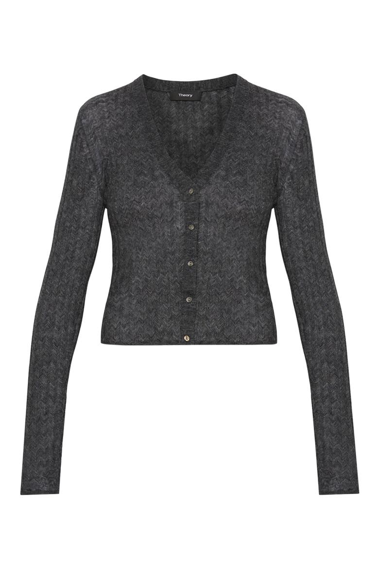 Crop Rib Cardigan, Alternate, color, MEDIUM HEATHER GREY