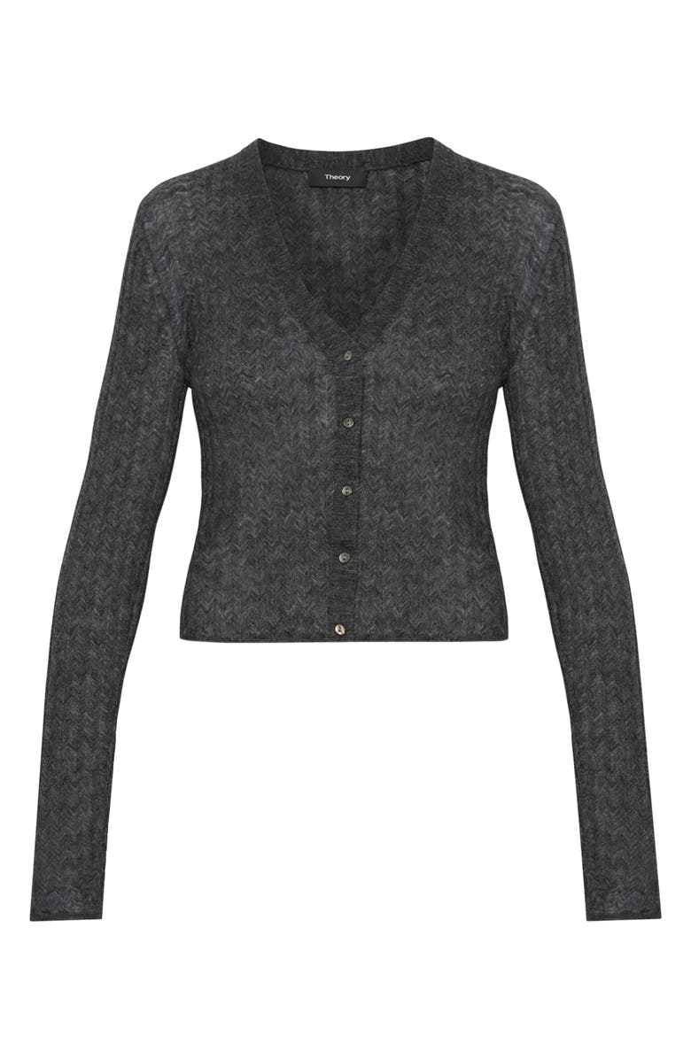 Theory Crop Rib Cardigan, Alternate, color, 