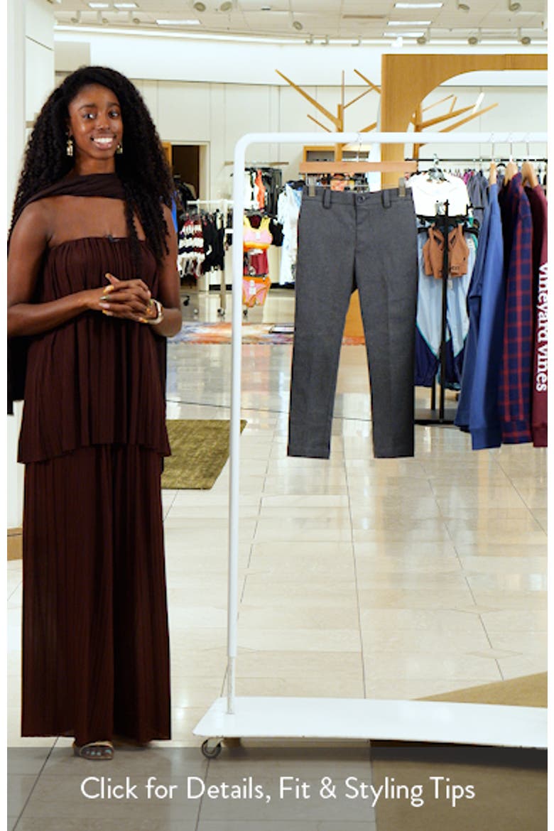 Kids' Flat Front Stretch Dress Pants video