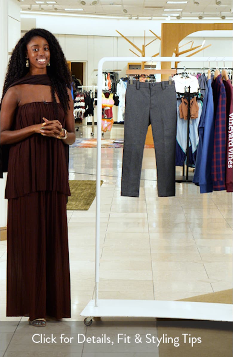 Kids' Flat Front Stretch Dress Pants, sales video thumbnail