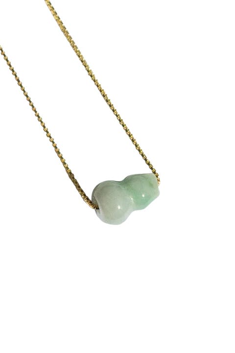 Mini bottle Jade pendant necklace