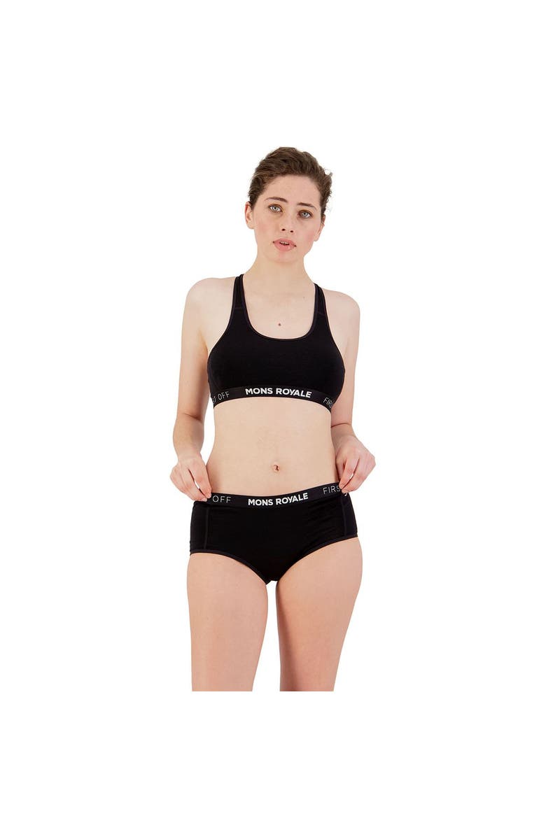 Mons Royale Sylvia Boyleg Underwear - Women's, Alternate, color, Black Ii