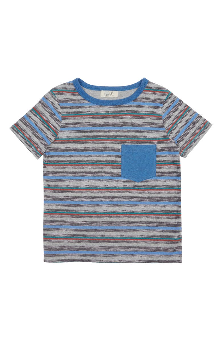 Peek Aren't You Curious Liam Stripe Pocket T-Shirt, Alternate, color,