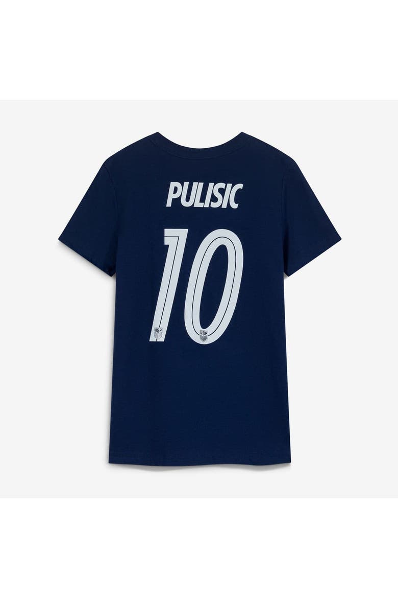 Women's Nike Christian Pulisic Navy USMNT Away Name & Number T-Shirt, Alternate, color, Navy