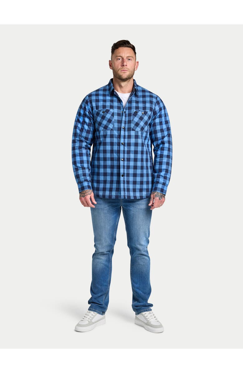 Raging Bull Long Sleeve Quilted Shacket, Alternate, color, Navy