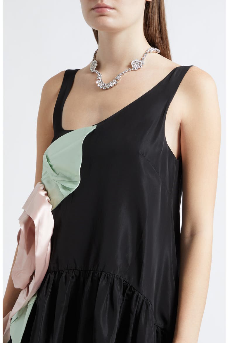 Scalloped Crystal Sepal Necklace, Alternate, color, CRYSTAL