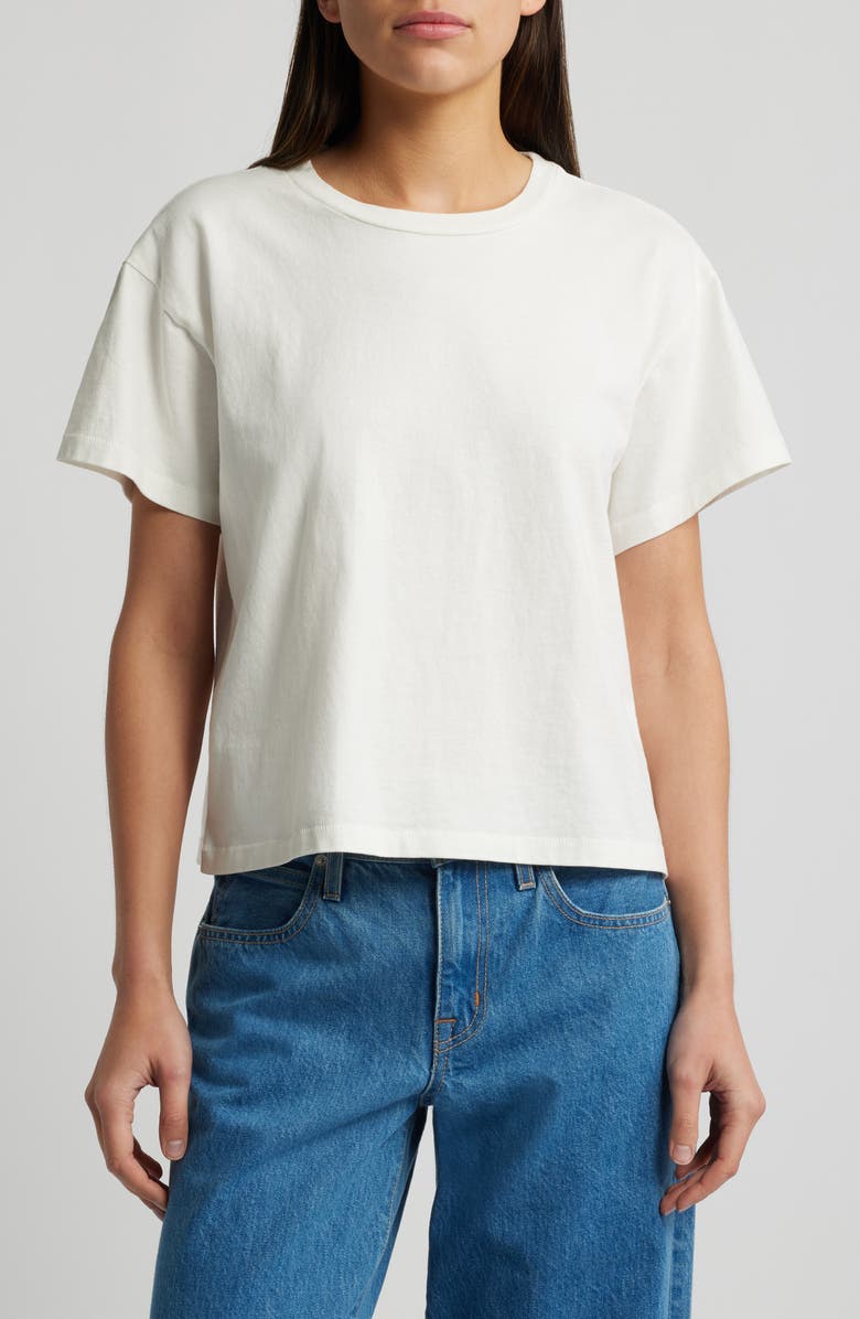 SLVRLAKE Square Cotton T-Shirt, Main, color, Natural White