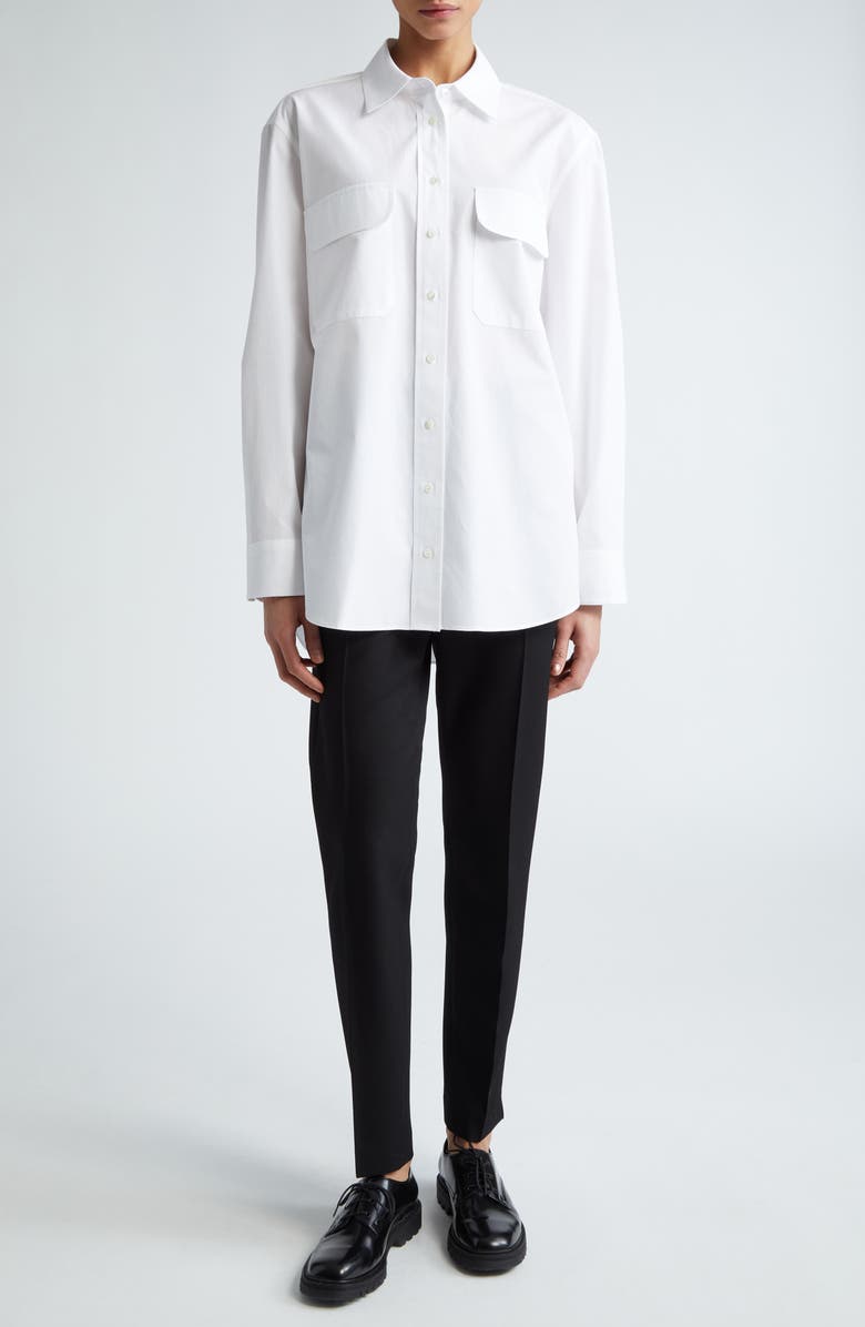 PARTOW Hudson Virgin Wool Pants, Alternate, color, Black