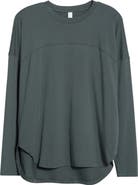 Zella Sueded High-Low Long Sleeve T-Shirt