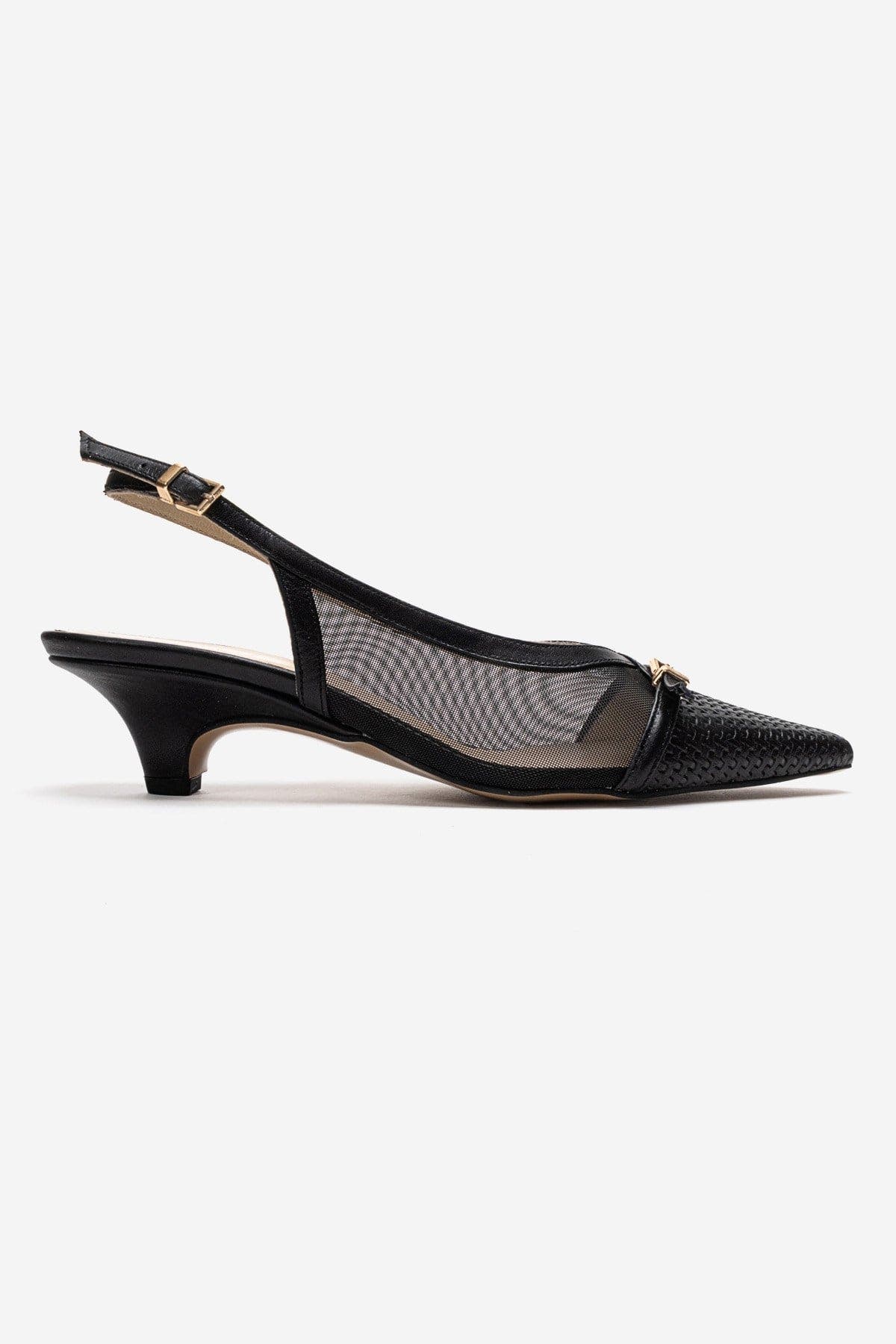 Prologue Shoes Laviera Mesh Slingback Pump, Alternate, color, Black