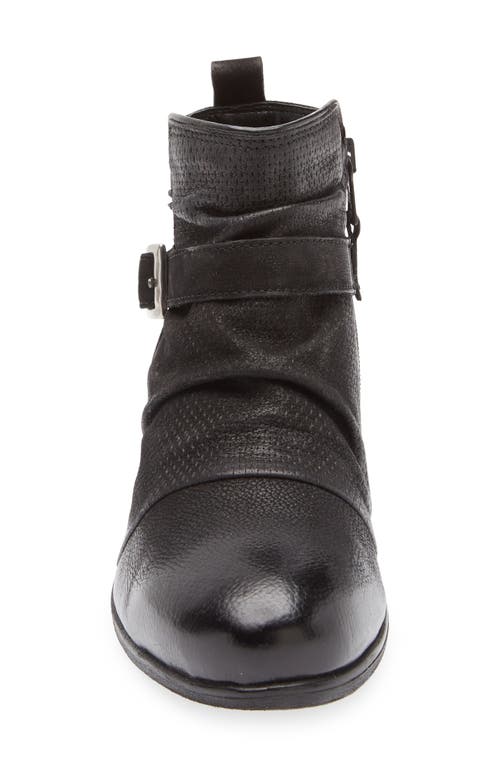 Miz Mooz Suzy Scrunch Leather Boot In Black