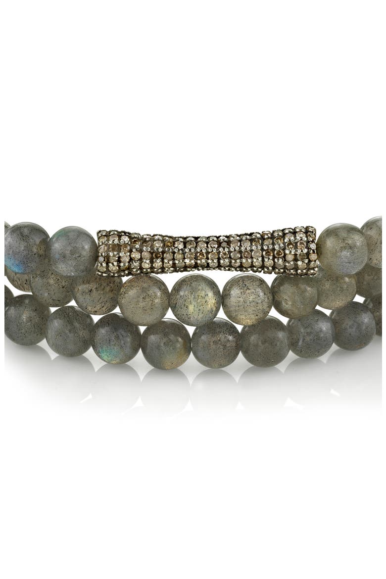 3-Row Labradorite Wrap Bracelet, Alternate, color, LABRADORITE