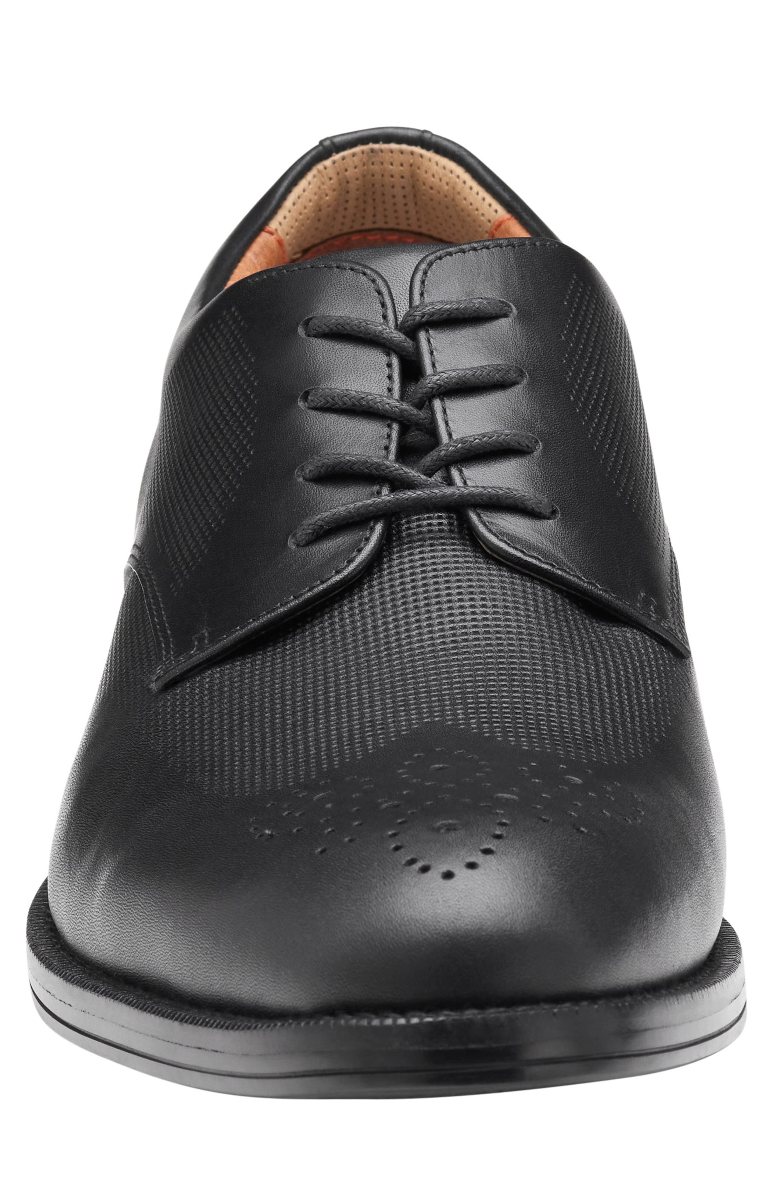 Johnston & Murphy Copley XC+ Waterproof Plain Toe Derby, Alternate, color, Black Waterproof Full Grain