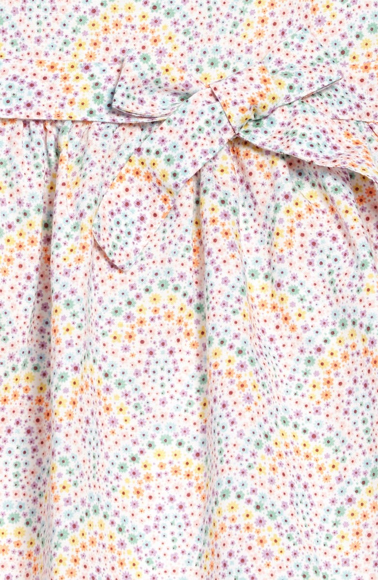 Mini Boden Ditsy Floral Linen & Cotton Dress, Alternate, color, 