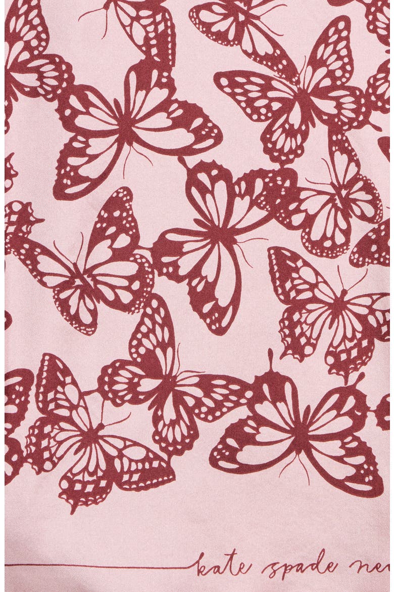 Spring Flight Silk Square Scarf, Alternate, color, PINK / RED