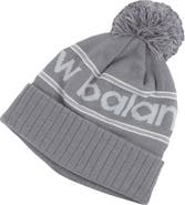 New Balance Knit Cuffed Pom Beanie