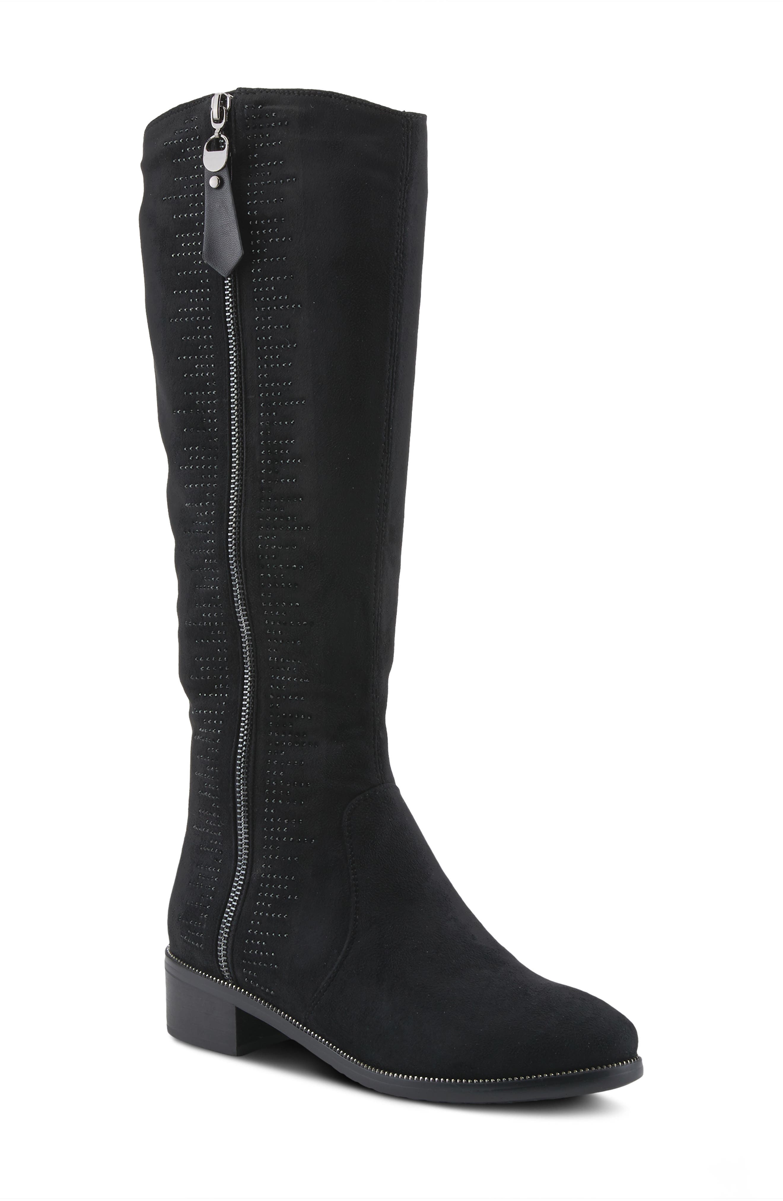 AZURA BY SPRING STEP Blackenbury Knee High Boot, Main, color, Black