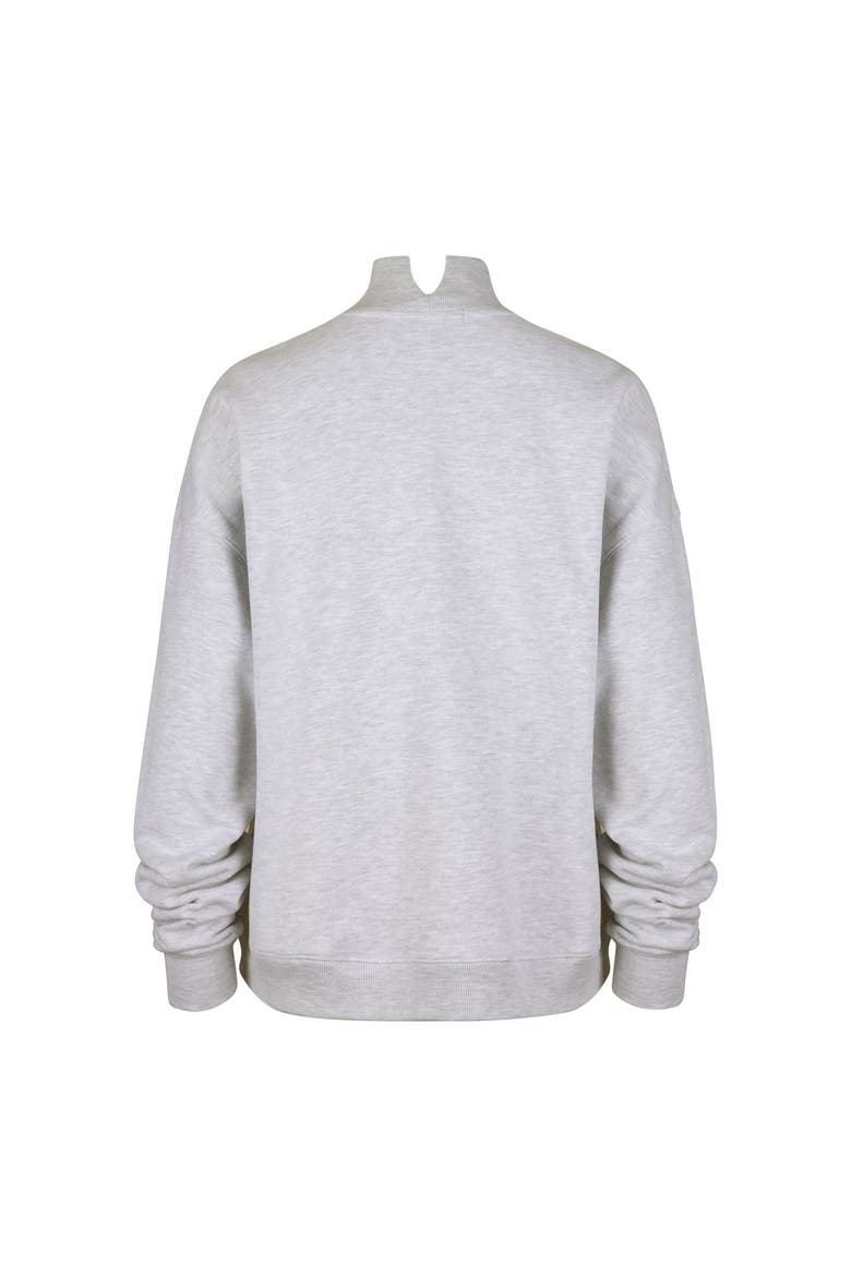Women's '47  Gray Ohio State Buckeyes Laurel Arch Mock Neck Sweatshirt, Alternate, color, Gray
