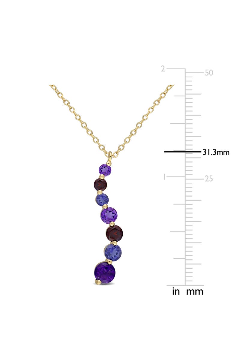 Julianna B. Multi-Gemstone Graduated Drop Necklace, Alternate, color, Multi-Gemstones