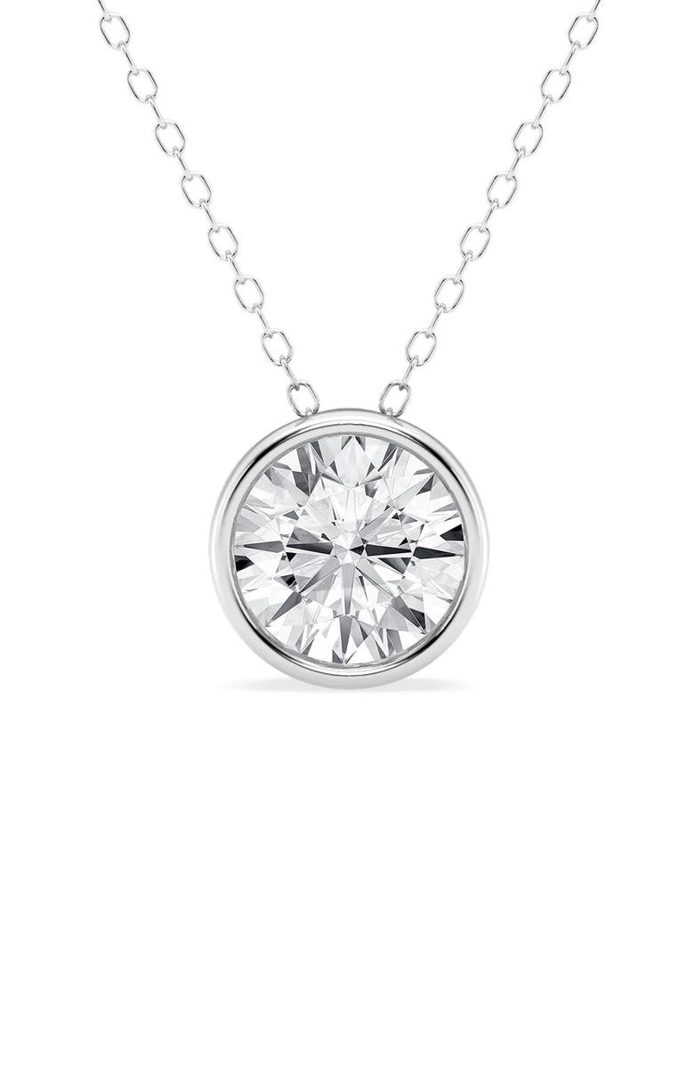 Badgley Mischka Collection 14K Gold Round Cut Lab-Created Diamond Pendant Necklace - 1.0ct, Main, color,