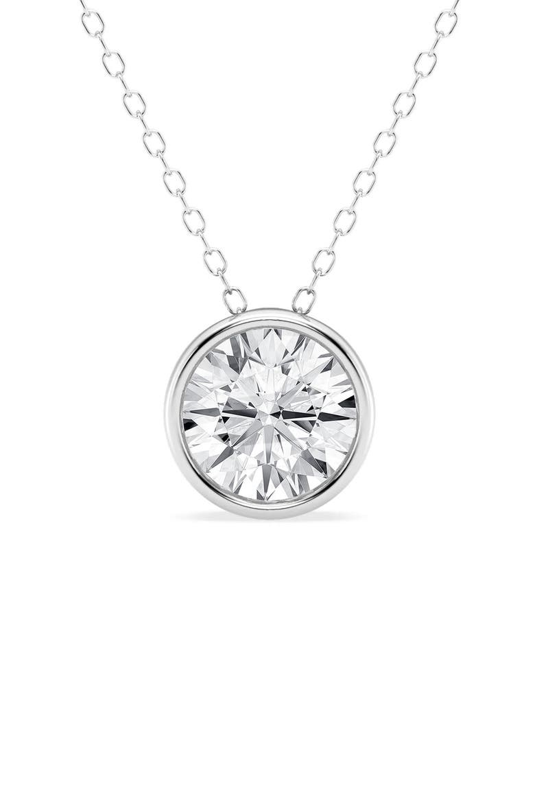 Round Cut Lab Created Diamond Necklace - 0.75ctw video