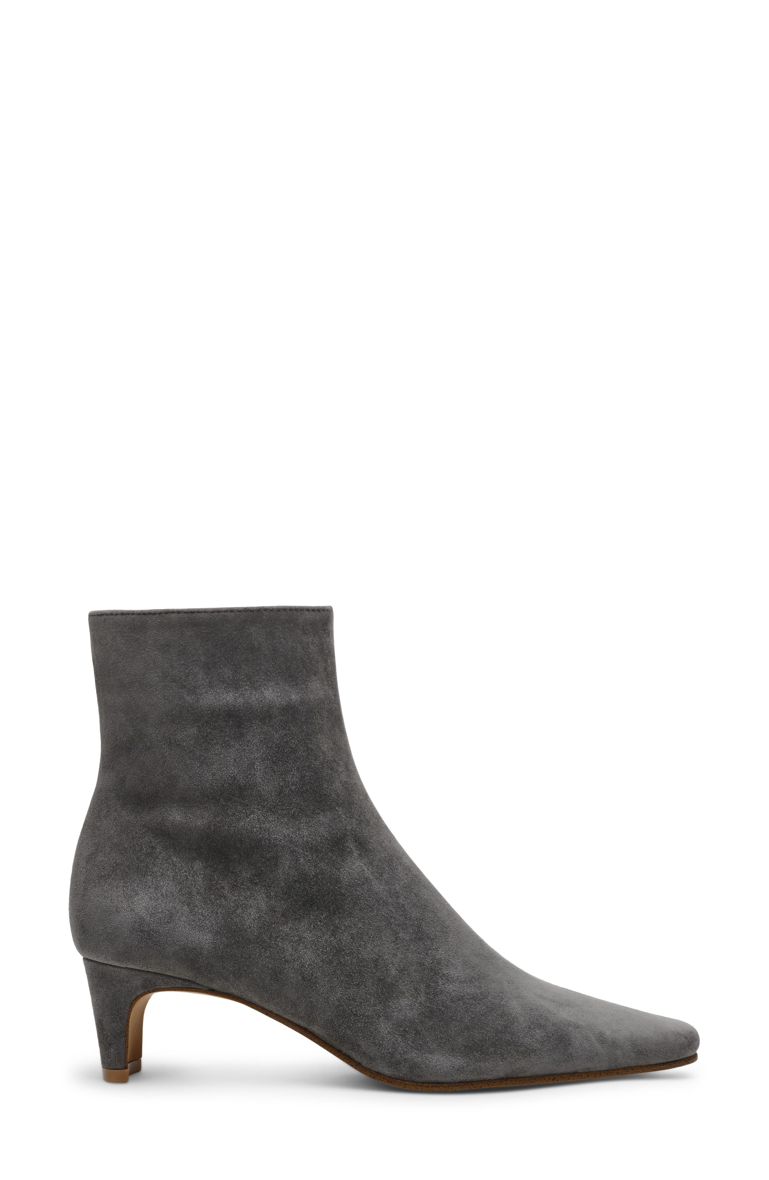 Delvie Bootie, Alternate, color, GREY SUEDE