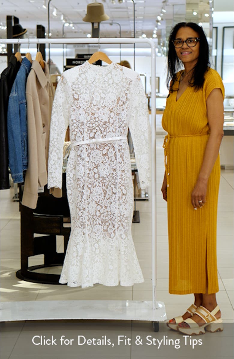 Juliette Long Sleeve Lace Cocktail Dress, sales video thumbnail