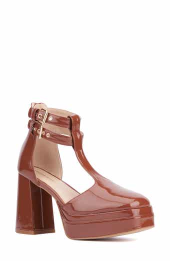 Fashion to Figure Maria Platform Ankle Strap Pump - Wide Width