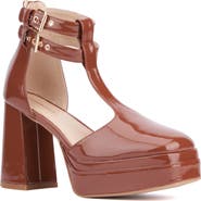 Fashion to Figure Maria Platform Ankle Strap Pump - Wide Width