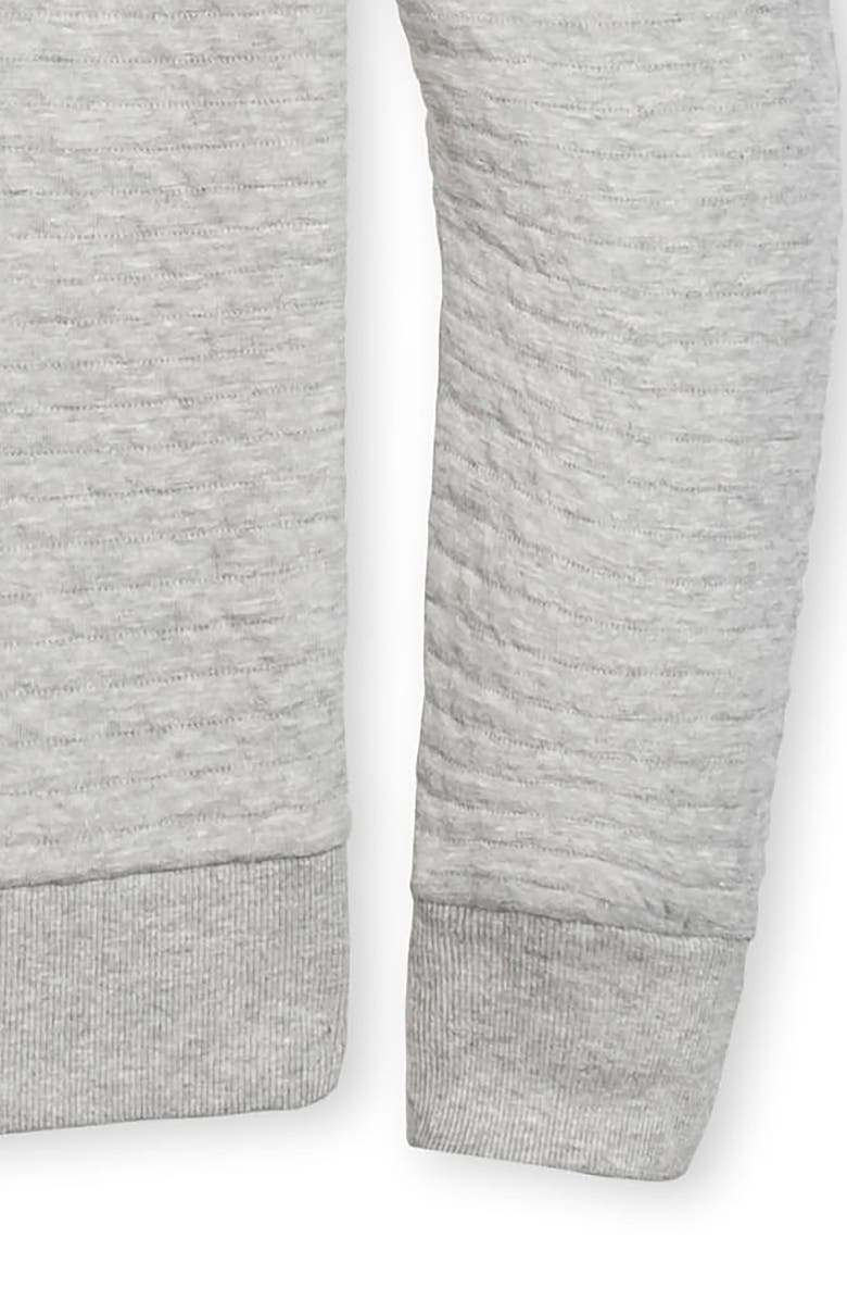 Hope & Henry Quilted Half Zip Pullover, Alternate, color, Quilted Light Gray Heather