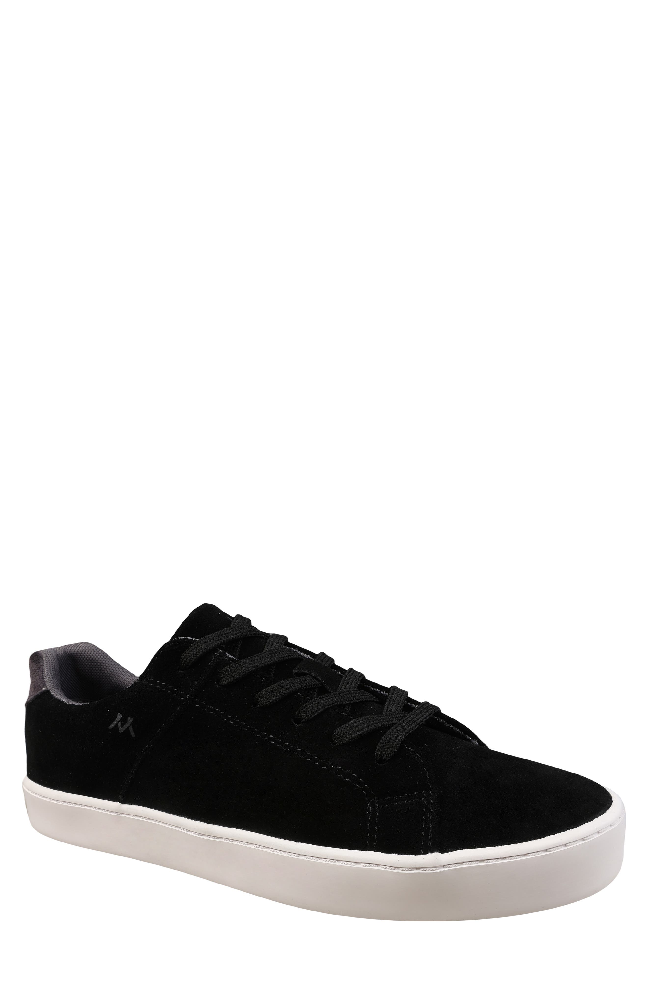 Mykos Vance Low Top Sneaker, Main, color, Black Suede