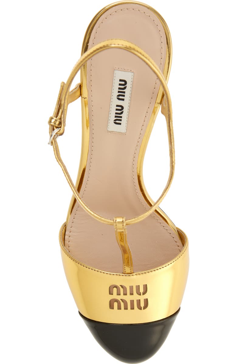 Miu Miu Cap Toe T-Strap Pump, Alternate, color,