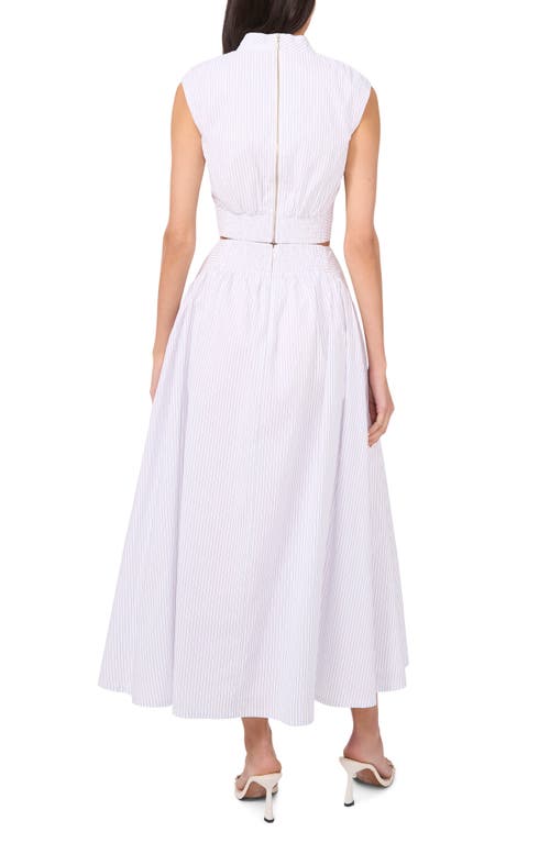 Parker The Julianne Pinstripe Maxi Skirt In Jean